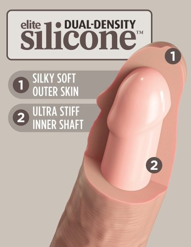 Lanternă pentru penis din silicon dual density de 6"