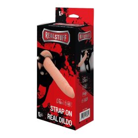 REALSTUFF STRAP ON DILDO REAL FLESH 1