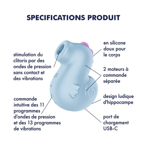 Sea Pony - albastru de gheață