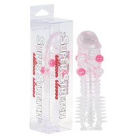   Mânecă transparentă din silicon super stretch cu bile mici