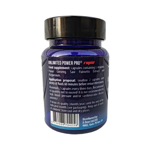 Unlimited Power Pro-Rapid potencianövelő kapszula 10 db