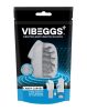 VIBEGGS - Candy Curves - Sleeve vibrant pentru masturbare - Alb