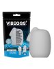 VIBEGGS - Candy Curves - Sleeve vibrant pentru masturbare - Alb