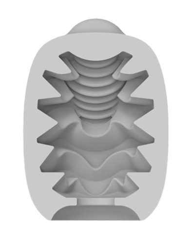 VIBEGGS - Candy Curves - Sleeve vibrant pentru masturbare - Alb