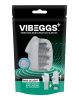 VIBEGGS - Ribs Delight - Mânecă vibrantă pentru masturbare - Albă