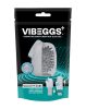 VIBEGGS - Naughty Nubs - Sleeve vibrant pentru masturbare - Alb