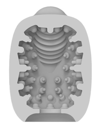 VIBEGGS - Naughty Nubs - Sleeve vibrant pentru masturbare - Alb