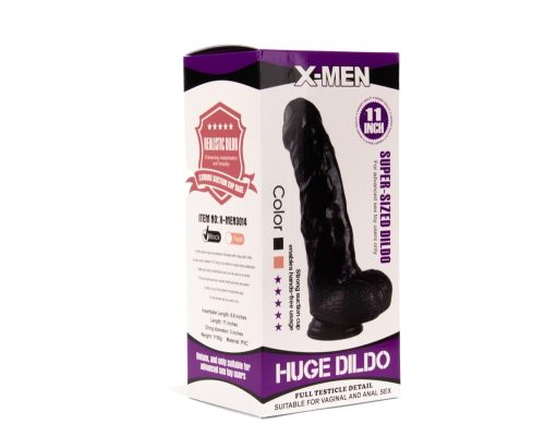 X-MEN Super-Sized Dildo 11 inch Negru