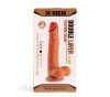 Dildo XMEN de 7,6 inch cu dublu strat din silicon Brown_B0O50_1